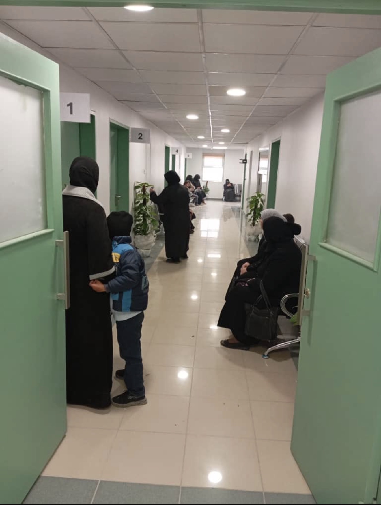 Waiting and reception in supported clinic